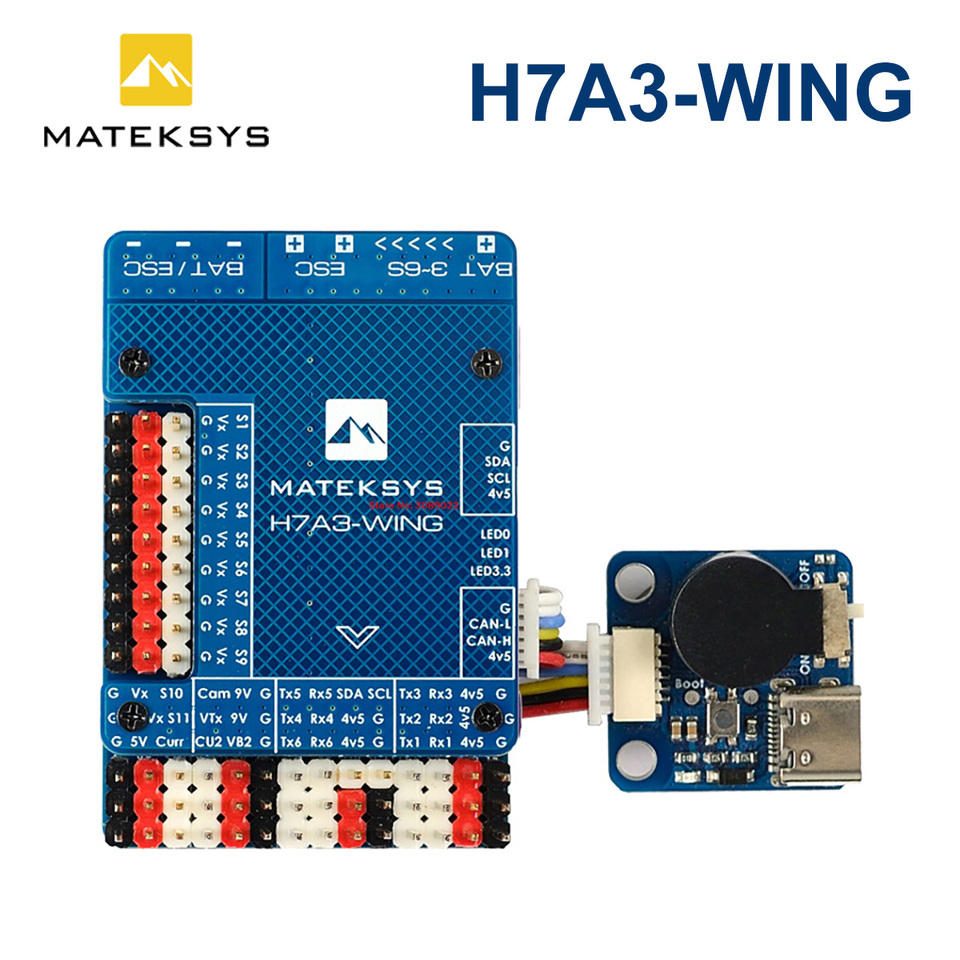 MATEK H7A3-WING Flight Controller MicroSD Socket for Datalogging 3-8S Built-in OSD for RC Multirotor Airplane Fixed-Wing Drone