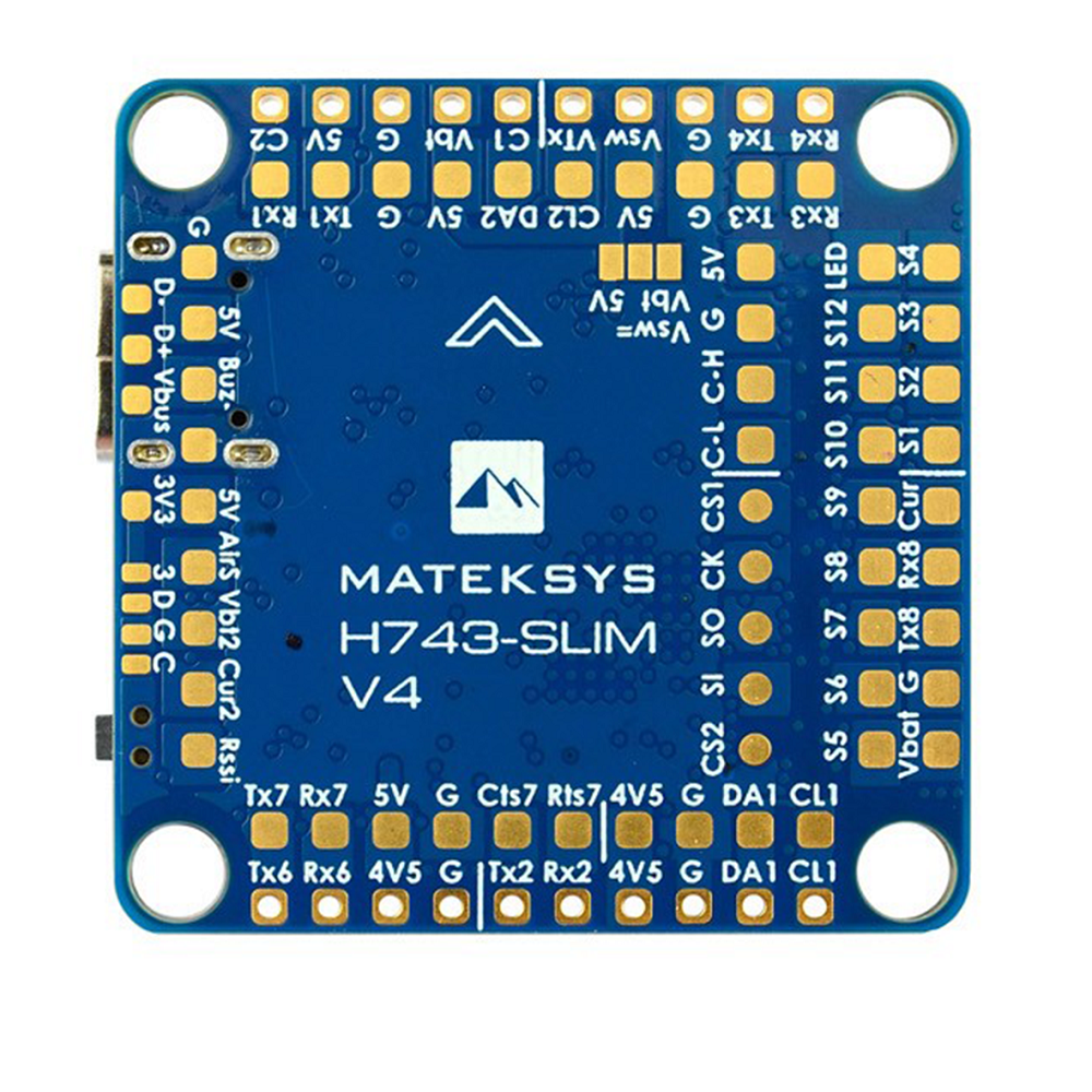 Matek Mateksys H743 SLIM V4 STM32H743VIT6 Dual ICM20602 Blackbox 2-8S F7 Flight Controller 30.5x30.5 FPV