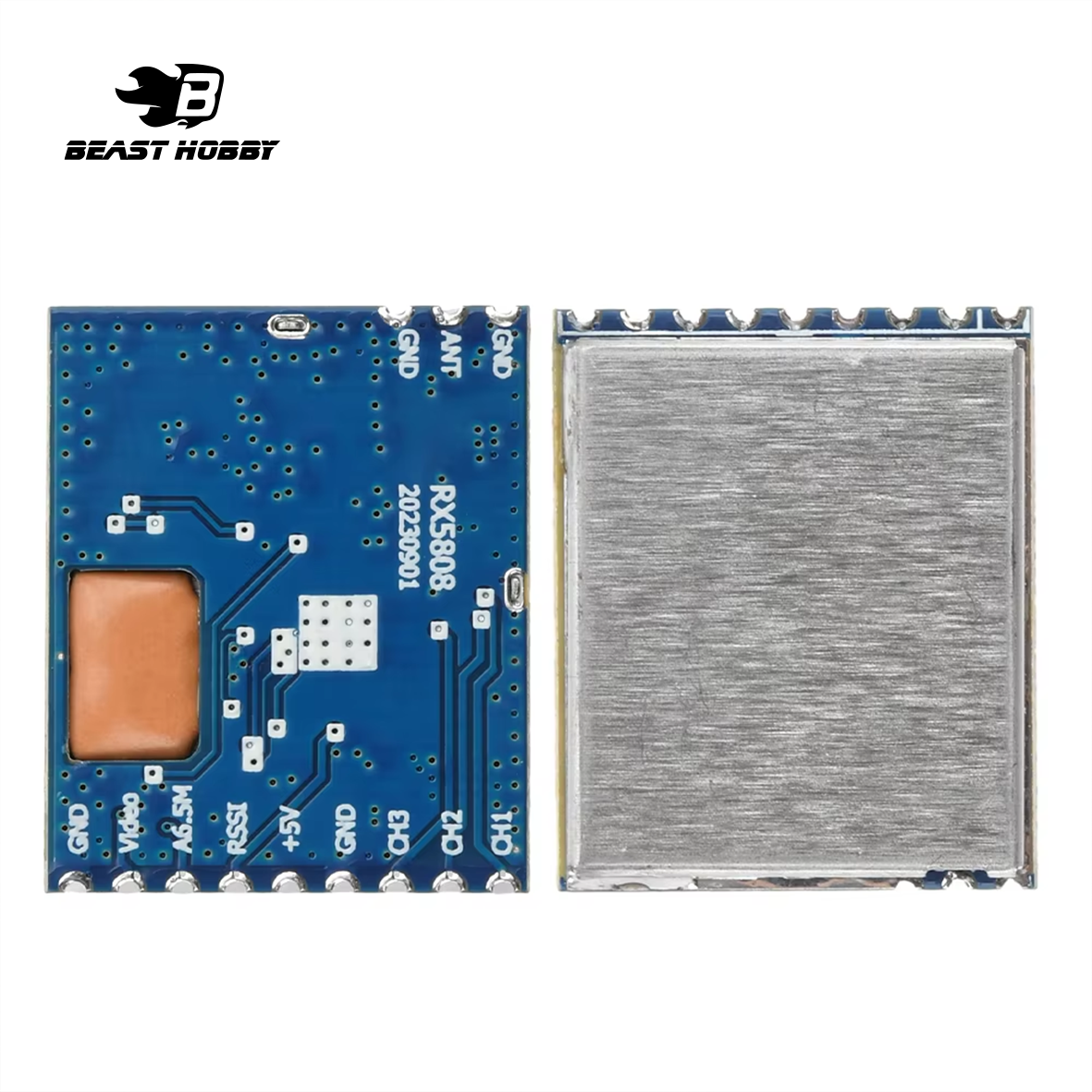 BeastHobby RX5808 5.8G 48CH Raceband A/V Receiver Module for RC FPV Racer Racing Drone Transmissions
