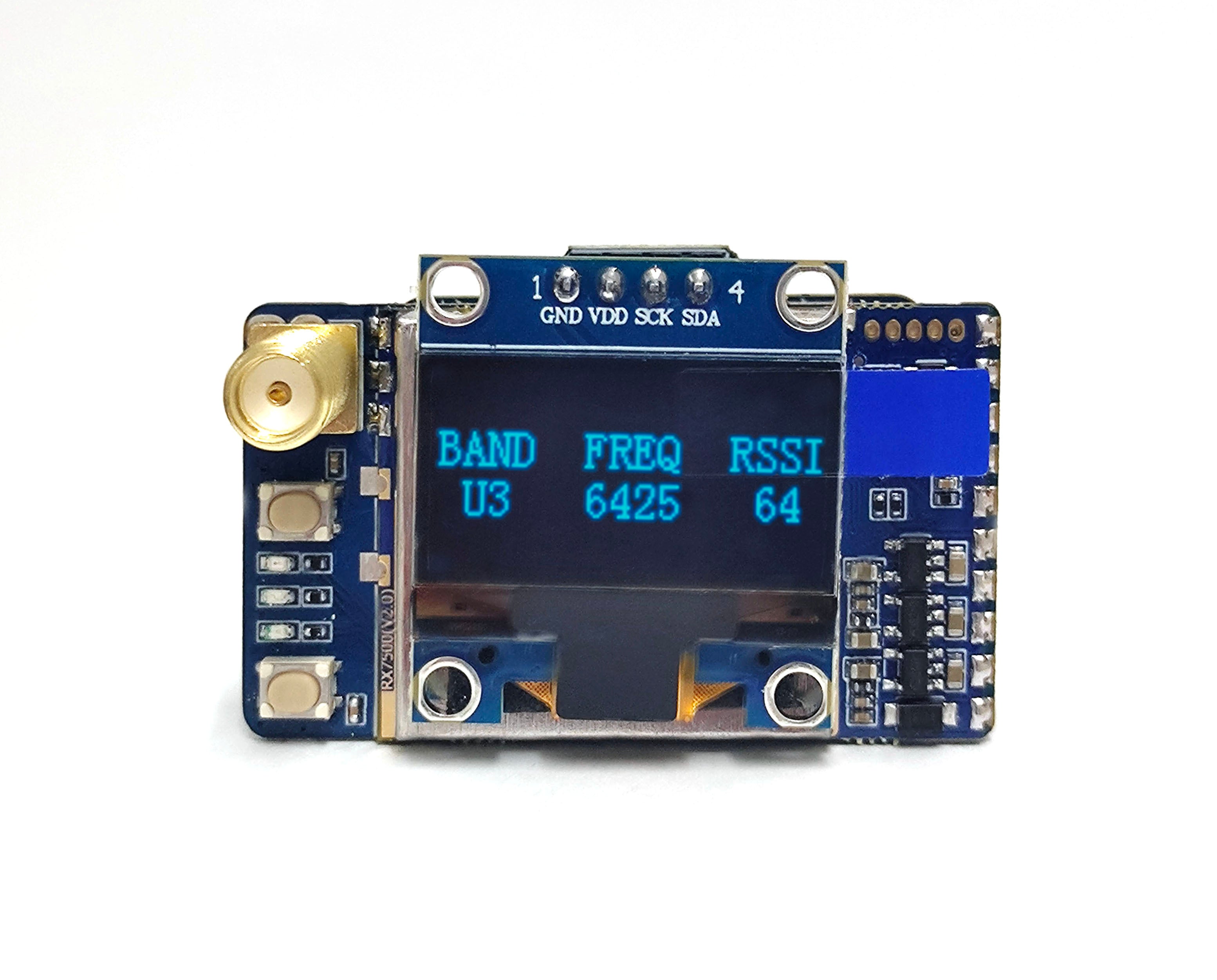 BeastHobby VRX75D VRX75DF 7.2GHz Video Receiver Video output and RSSI