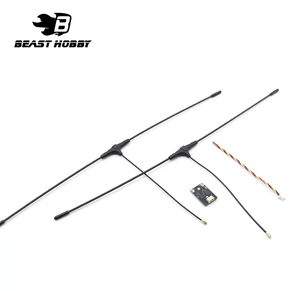 BeastHobby TX400 433MHz 380Mhz RX 750Mhz FPV ELRS Receiver With T Type Antenna