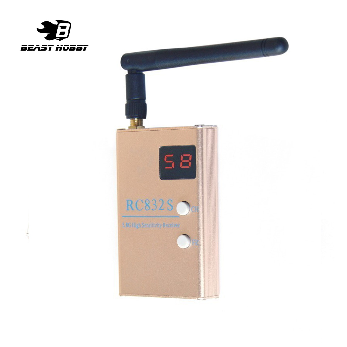 BeastHobby RC832S 5.8Ghz 48CH 5dB High Sensitive FPV Receiver AV VRX for RC Drone DIY Accessories Parts