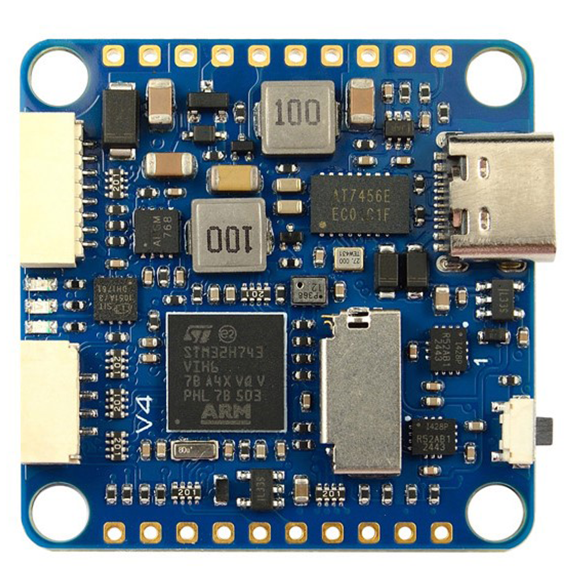 Matek Mateksys H743 SLIM V4 STM32H743VIT6 Dual ICM20602 Blackbox 2-8S F7 Flight Controller 30.5x30.5 FPV