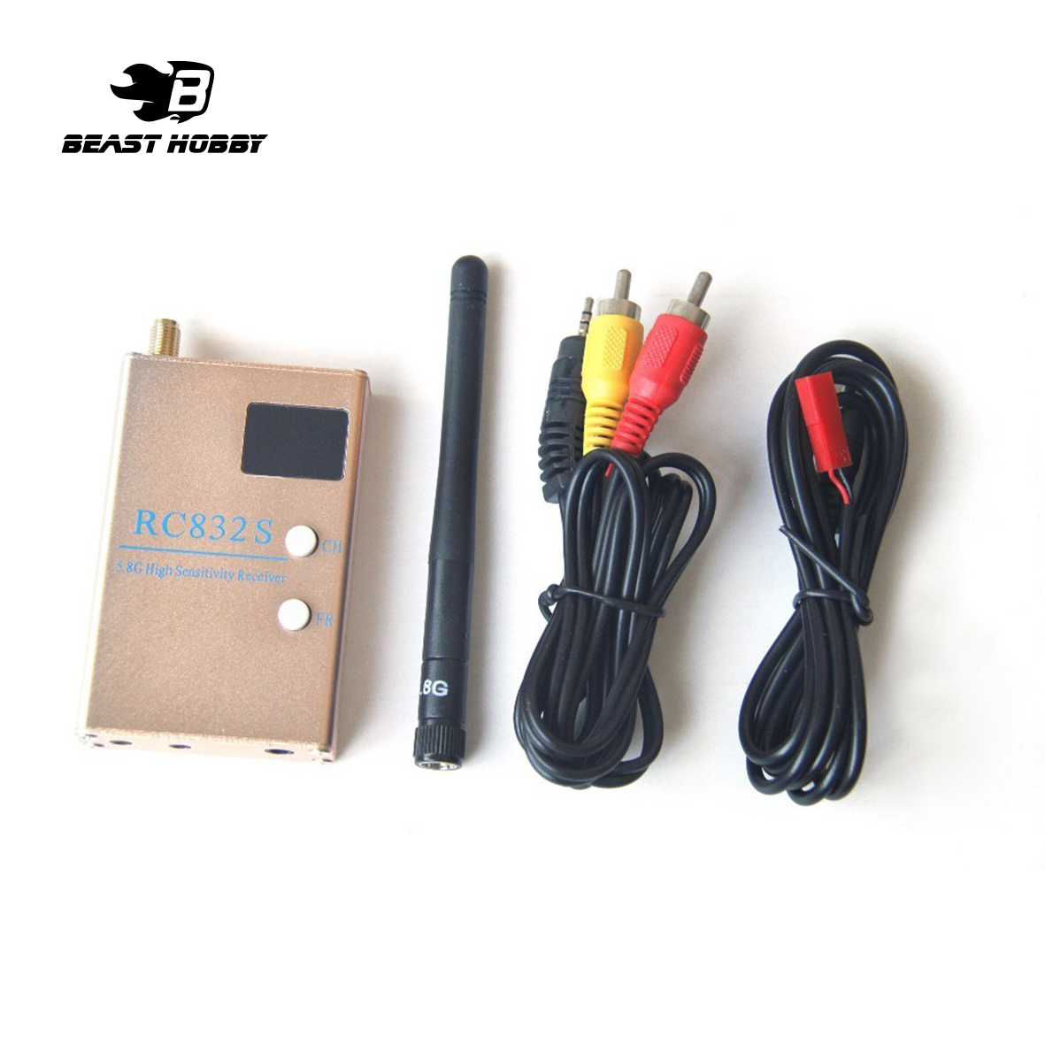 BeastHobby RC832S 5.8Ghz 48CH 5dB High Sensitive FPV Receiver AV VRX for RC Drone DIY Accessories Parts