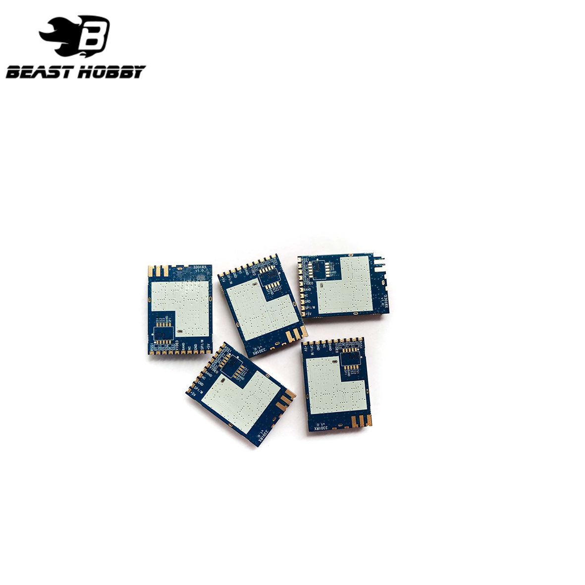 BeastHobby RX_3301 Video Receiver Module with CVBS and DC Power Input 5-36V RSSI Signal for FPV Goggles