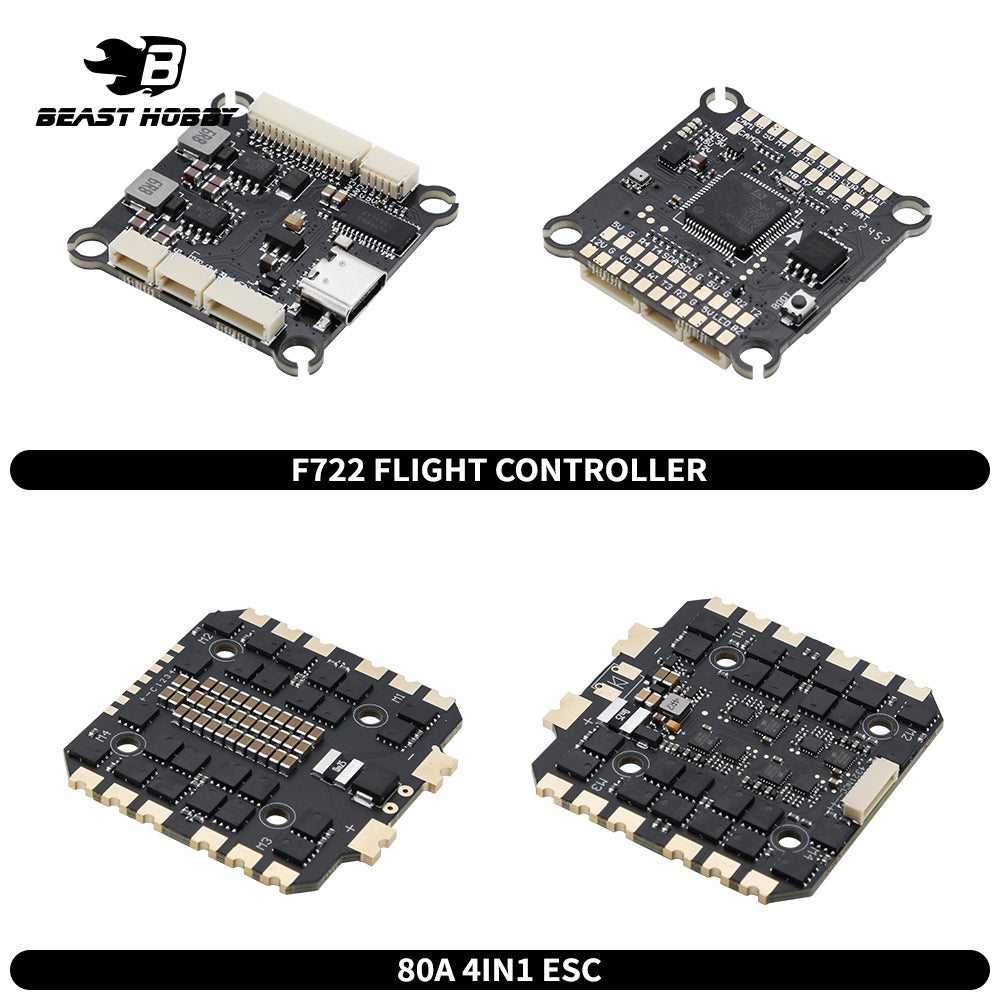 Beasthobby F722 80A Stack Stack Flight Control ESC Suitable for 13 Inch FPV Freestyle Drone