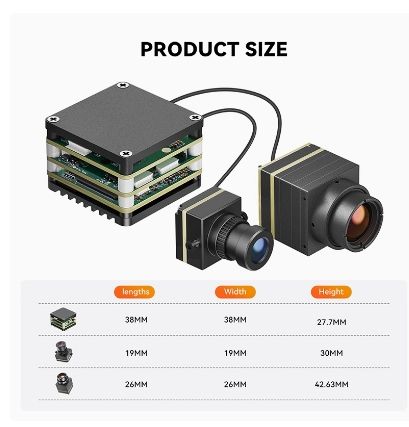 BeastHobby AI Tracking Module with HD+Thermal Camera Plastic 10Tops INT8 Computing Power for RC FPV Drone UAV