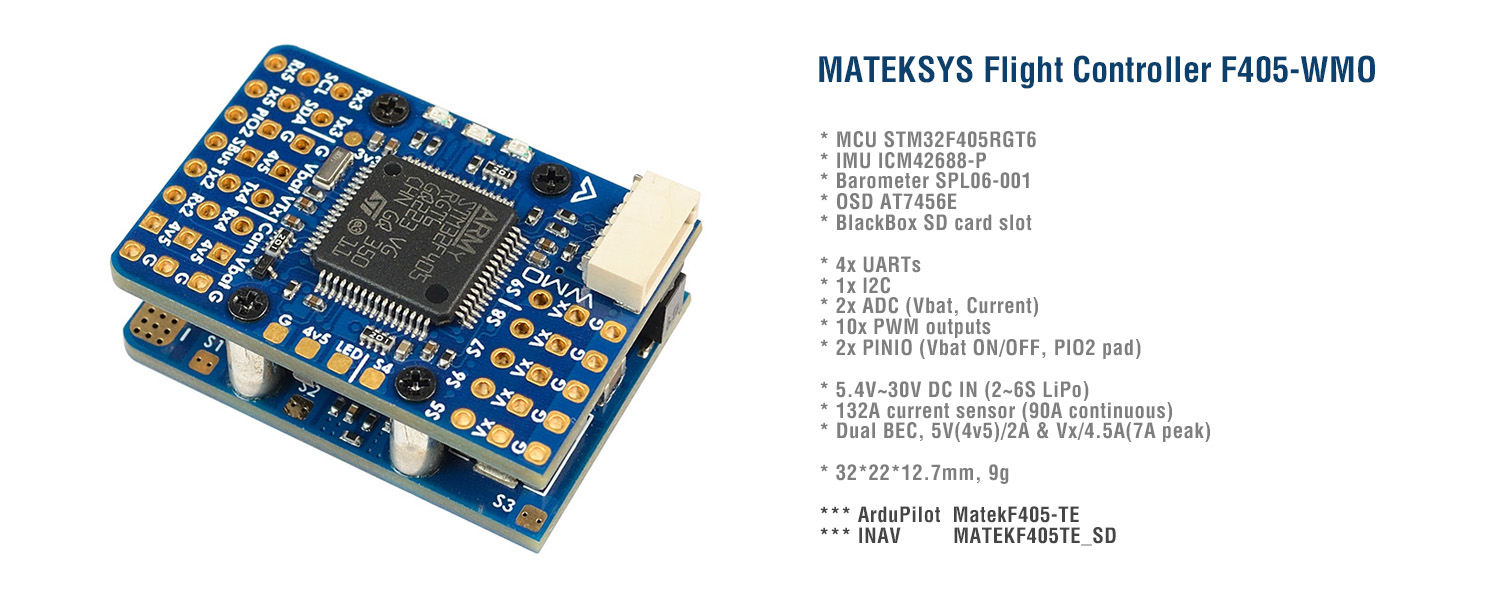 Matek F405-WMO Flight Controller