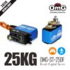 OMG-ST-25DC: Waterproof 25KG High Voltage Servo