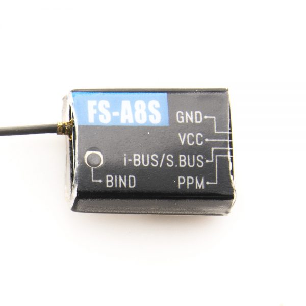 FlySky FS-A8S: 2.4G 8CH Mini Receiver - PPM i-BUS SBUS