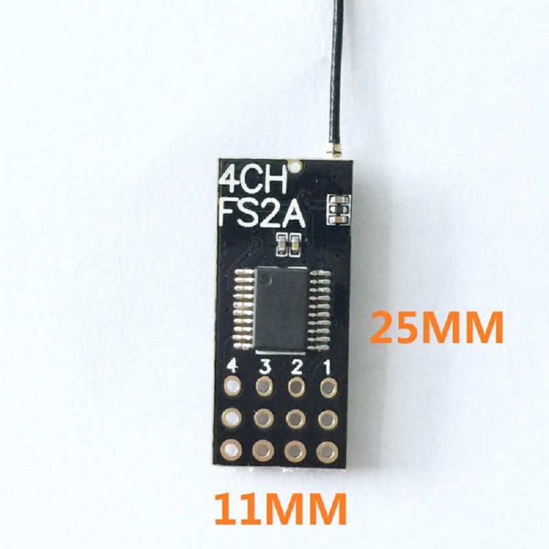 JHEMCU FS2A-4CH Receiver: Mini AFHDS_2A Compatible