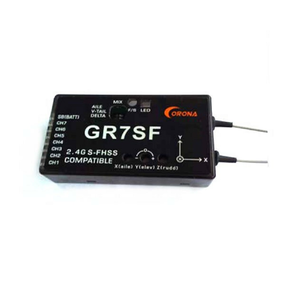 CORONA Receiver: 2.4G 7CH GR7SF - S-FHSS Compatible